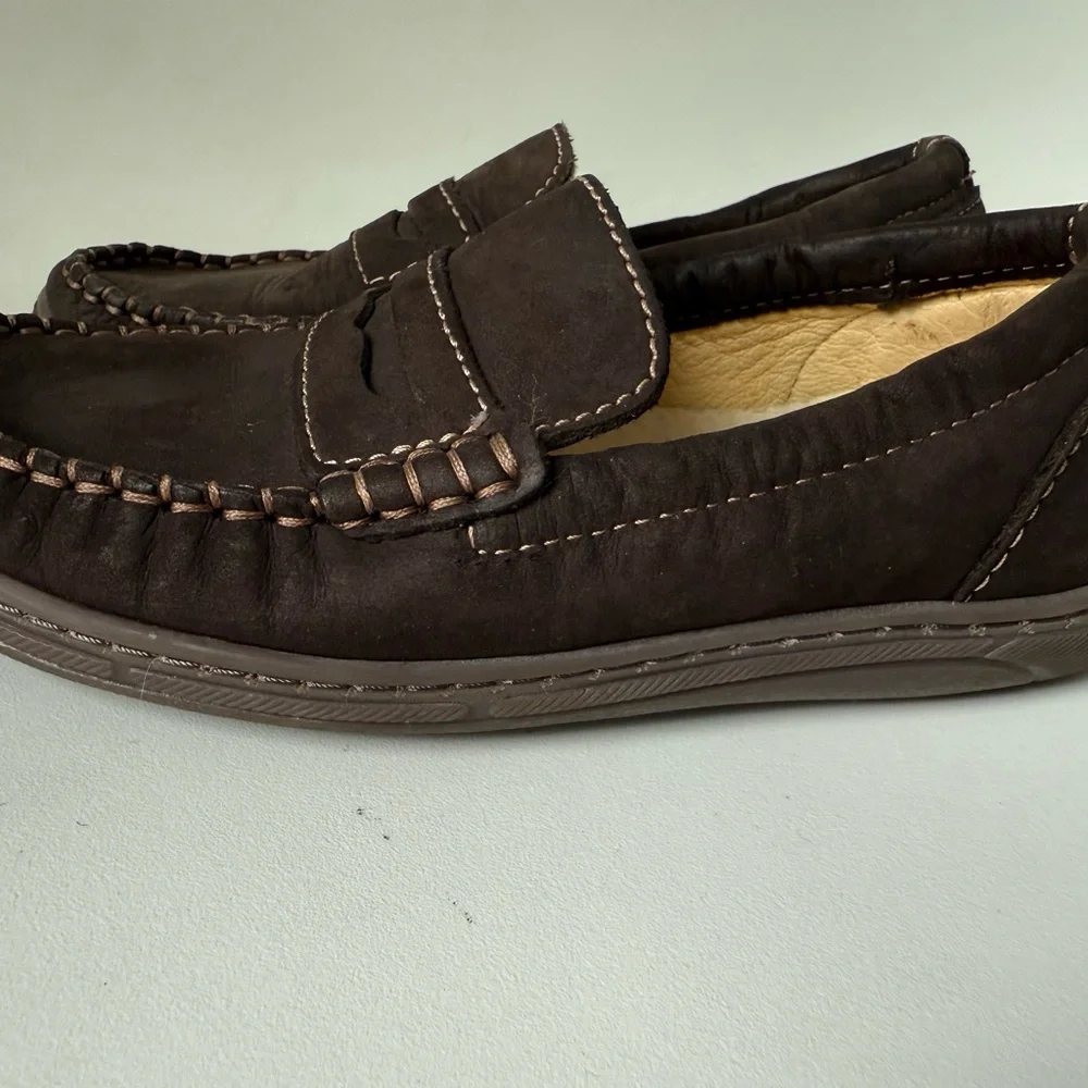 Primigi Kids Dark Brown Suede Moccasins